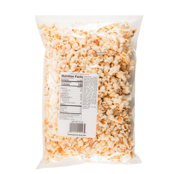 Bee-licious, white cheddar ranch popcorn