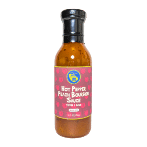 Hot Pepper Peach Bourbon Sauce